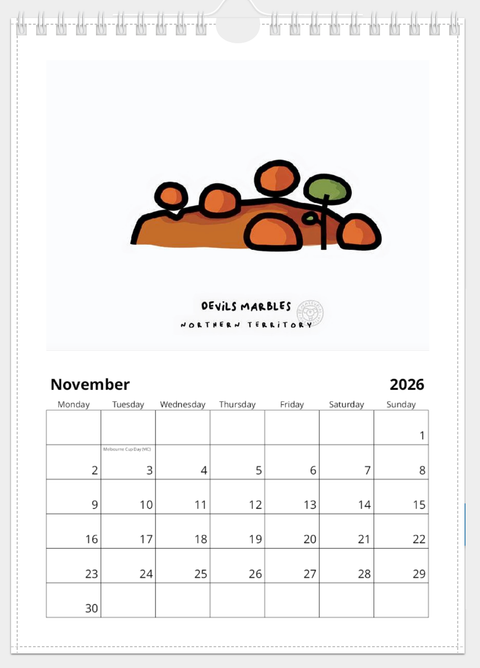 2026 On the rocks · Calendar 2026