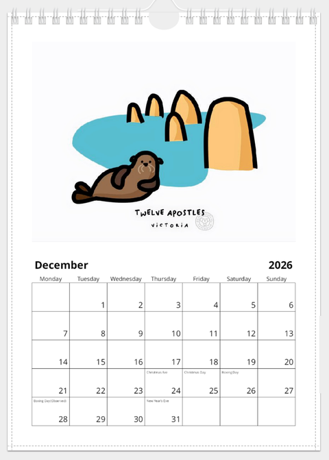 2026 On the rocks · Calendar 2026