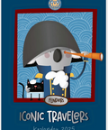 Cover of the Australian Calendar 2025 "Iconic Travelers"