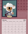 Second page of this unique calendar dedicated to the most iconic travelers in the World