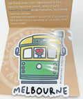 A magnetic sticker with Melbourne tram to St Kilda