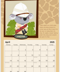 April page of our unique calendar dedicated to the most iconic travelers along the History
