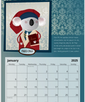 First page of this calendar dedicated to the most iconic travelers in the World