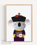 Chinese koala art print souvenir.