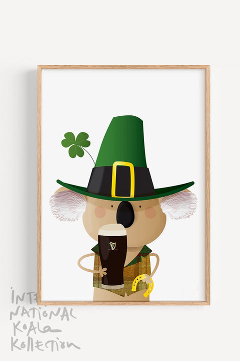 Irish Koala souvenir gift print.