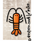 western rock lobster in a bold design style