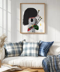 souvenir art print featuring a koala dressed as a Scottish bagpiper, playing the bagpipes in Australia.