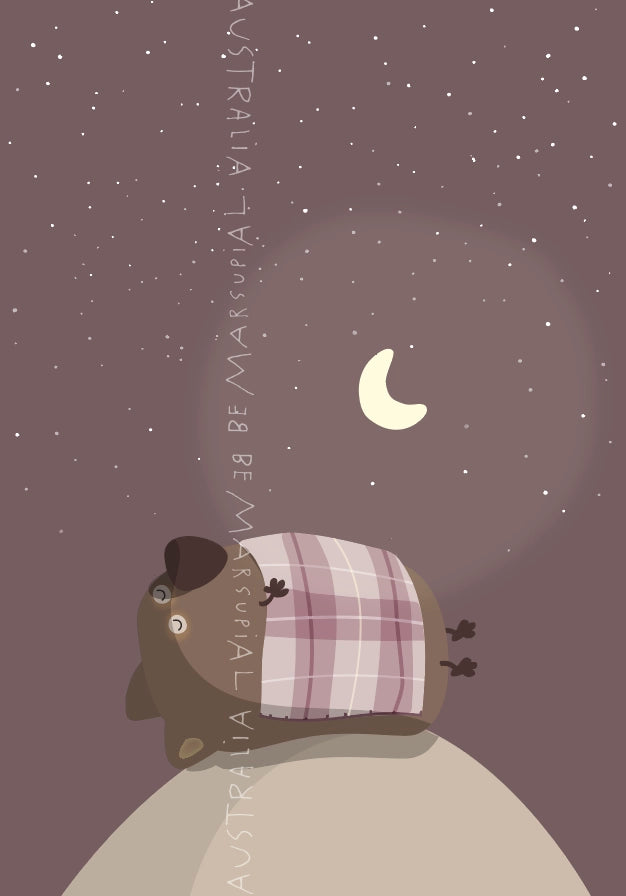 Wombat sleeping – Be Marsupial™